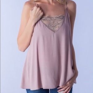 Lace panel tank